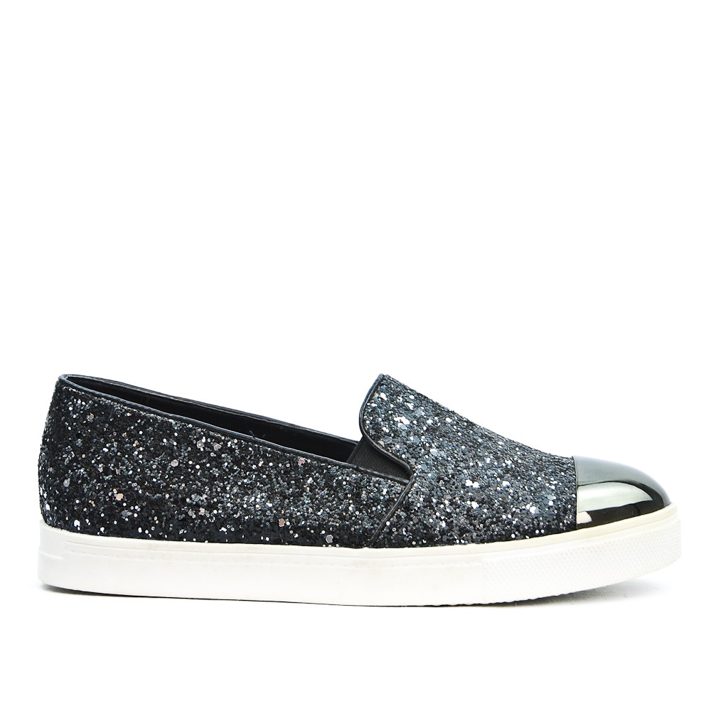 Noires paillettes Baskets pour Femme | FASHIOLA.fr