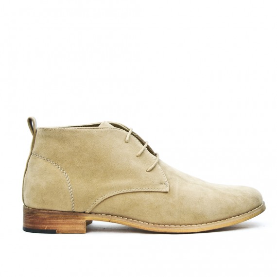 bottines lacets daim