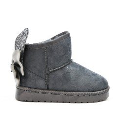 Gray girl boot with rabbit ears