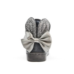 Gray girl boot with rabbit ears