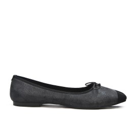 Black ballerina with square toe in large size