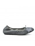 Gray comfort ballerina with star pattern