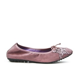 Pink comfort ballerina with star pattern