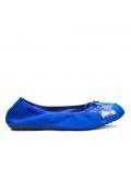 Blue comfort ballerina with star pattern