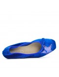Blue comfort ballerina with star pattern