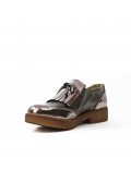 Gray Derby in faux leather with bangs