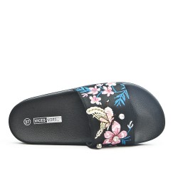 Black flapper with embroidery