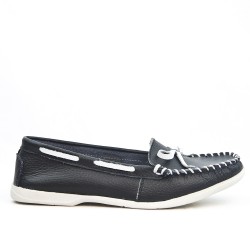Mocassin en cuir à nœud