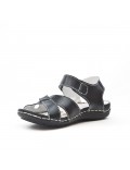 Comfort sandal with velcro closure