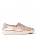 Brilliant leather champagne tennis