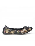 Available in 9 colors Large floral print ballerina