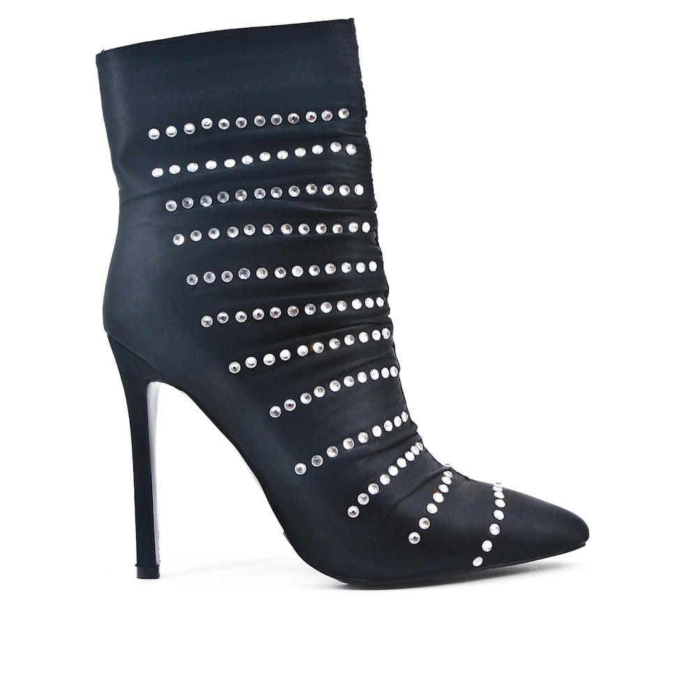 boots with rhinestone heel