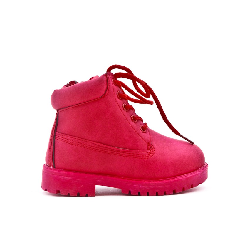 botte rouge fille