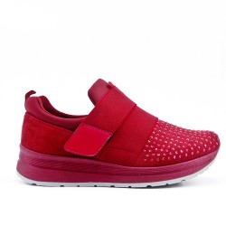 Red basket with rhinestones