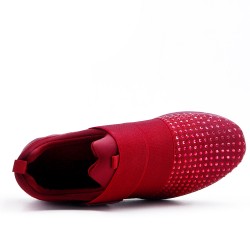 Red basket with rhinestones