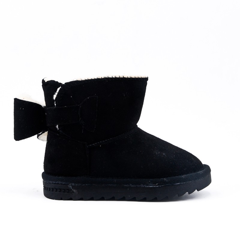 Botte fille noir à nœud Botte fille noir à nœud