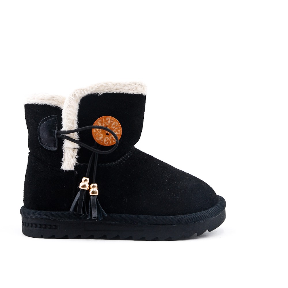 Botte fille noir à nœud Botte fille noir à nœud
