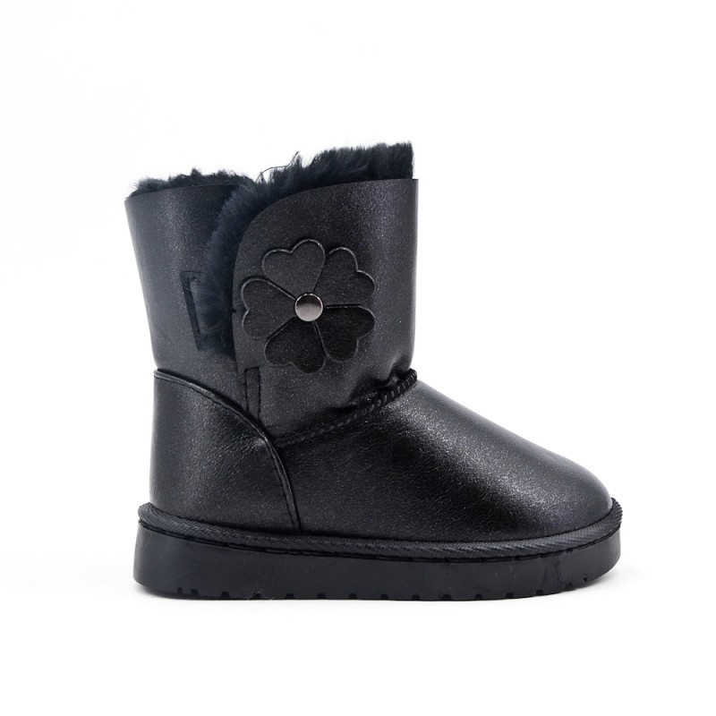 botte fourrée noir