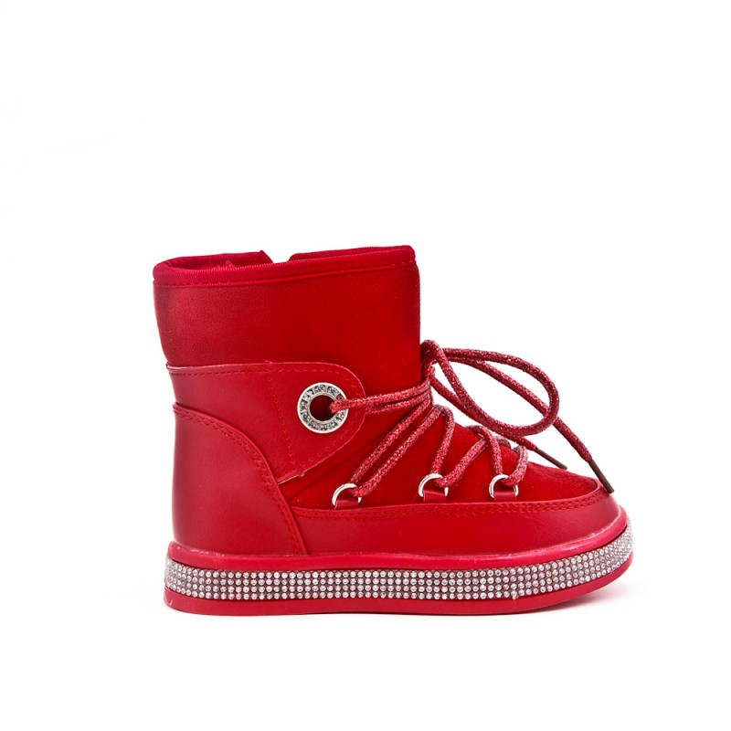 botte rouge fille