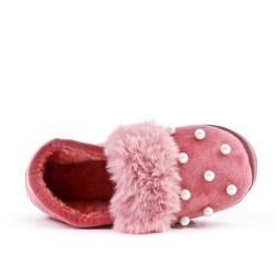 Pearl lined women's slipper