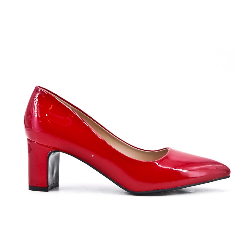 escarpins vernis rouge