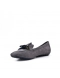 Big size 39-43 - Gray loafer with pompom