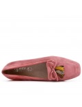 Big size 39-43 - Pink loafer with pompom