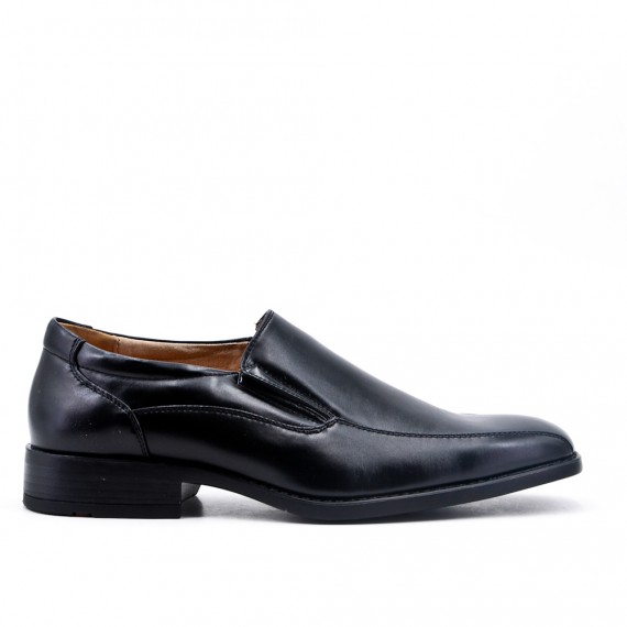 Mocassin noire en simili cuir