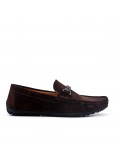 Mocassin marron en simili daim