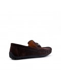 Mocassin marron en simili daim