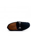 Child moccasin in black suede