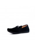 Mocassin enfant en simili daim noir