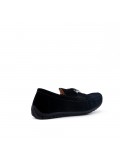 Child moccasin in black suede