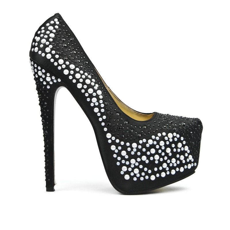 escarpin plateforme noir
