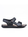 Black man sandal in faux leather