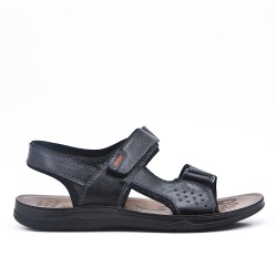 Black man sandal in faux leather