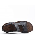 Black man sandal in faux leather