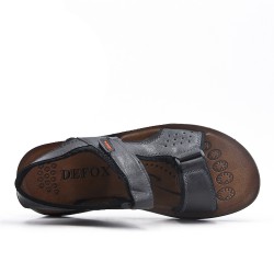 Black man sandal in faux leather