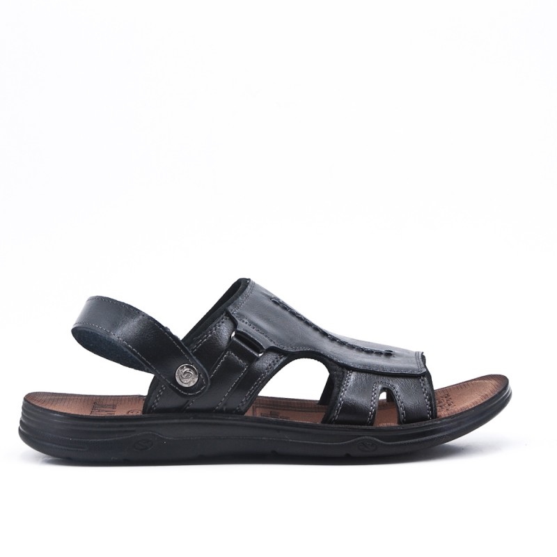 sandales noires homme confort