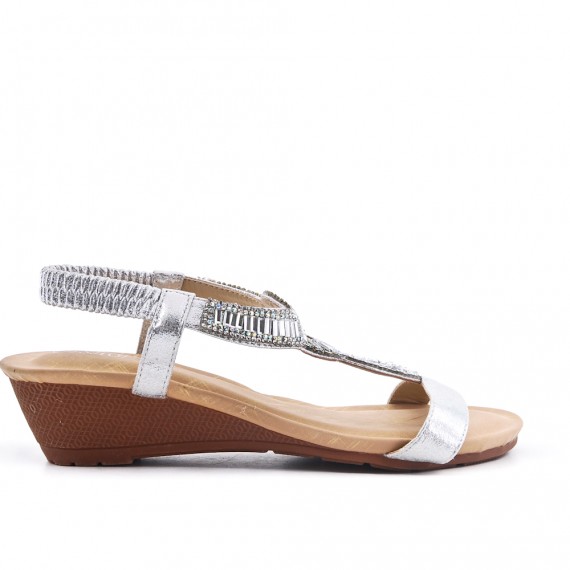 sandals with a small wedge heel