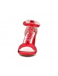 Sandalia de rojo perla