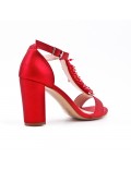 Pearl red sandal