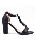 Black pearl sandal