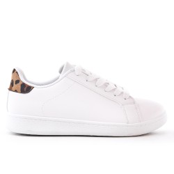White lace-up basket