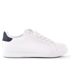 White lace-up basket