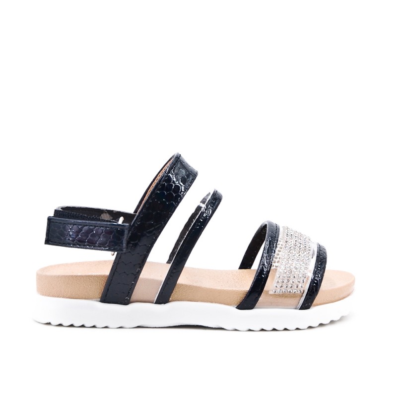 sandale fille noir