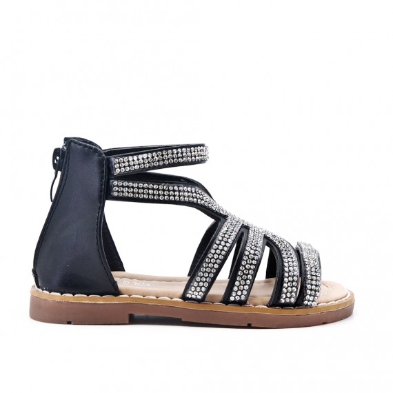 sandale fille noir