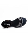 Sandale noire orné de strass